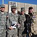 Me with three Chaplains, Bastogne Chapel at Camp Speicher, Iraq.