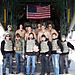 Boarding a Hercules transport plane.