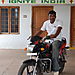 Sagar and his new motorbike.