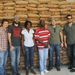 World Vision food project staff with Third Day