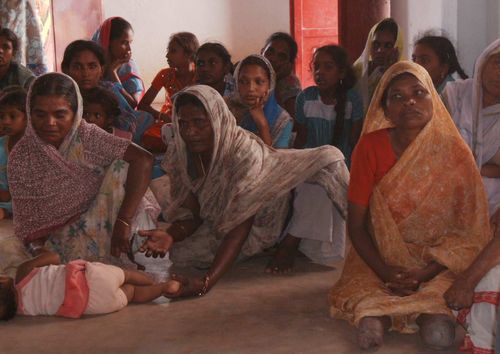 Some of the female members of Palem leprosy church.