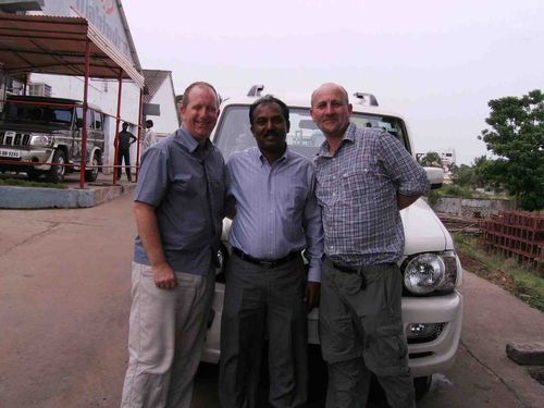 Gary, Prasad and Me in front of Prasad's new car.