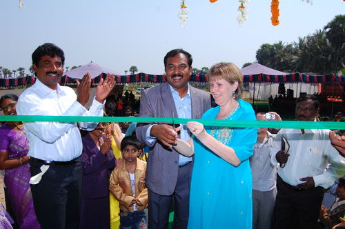 Gill opening the school.