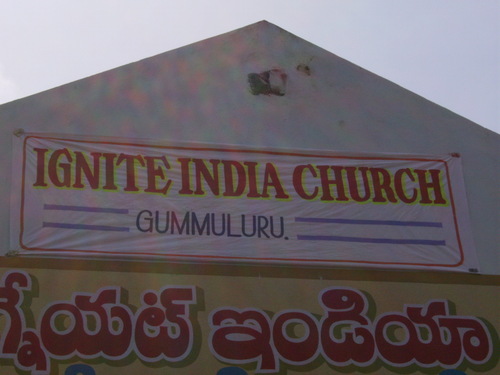 Gummuluru church on opening day.
