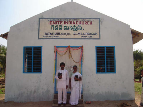 Tatapudi church pastor and wife.