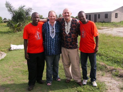 Gary and I with Daniel from Ignite Sierra Leone and Emmanuel from Ignite Liberia.