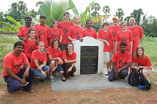 Team at the school compound.