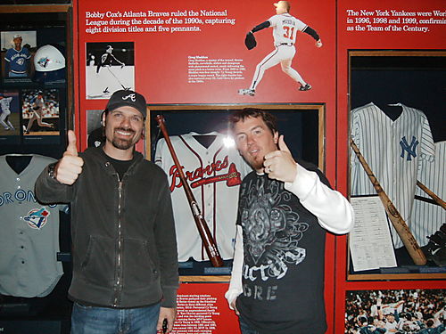 Braves fans at the Baseball Hall of Fame.