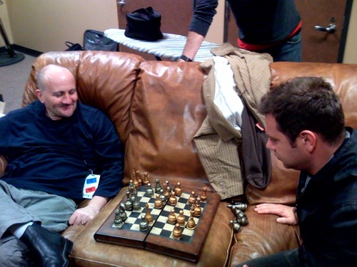 Chess dual between Tai and me.